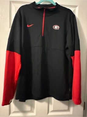 Nike DRI-FIT On Field UGA 1/4 Zip Pullover